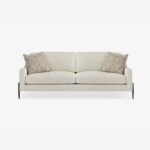 Caracole Elegant Designer 3 Seater Sofa for Living Room in Beige Colour