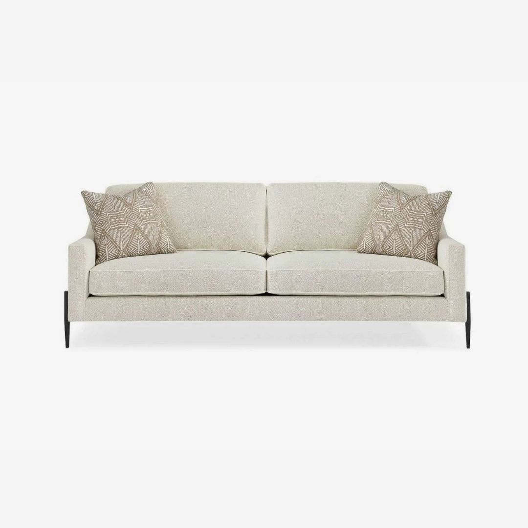 Caracole Elegant Designer 3 Seater Sofa for Living Room in Beige Colour