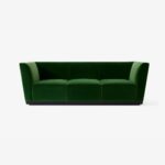 Taylor Luxurious Modern 3 Seater Sofa for Elegant Living Room in Velvet Green