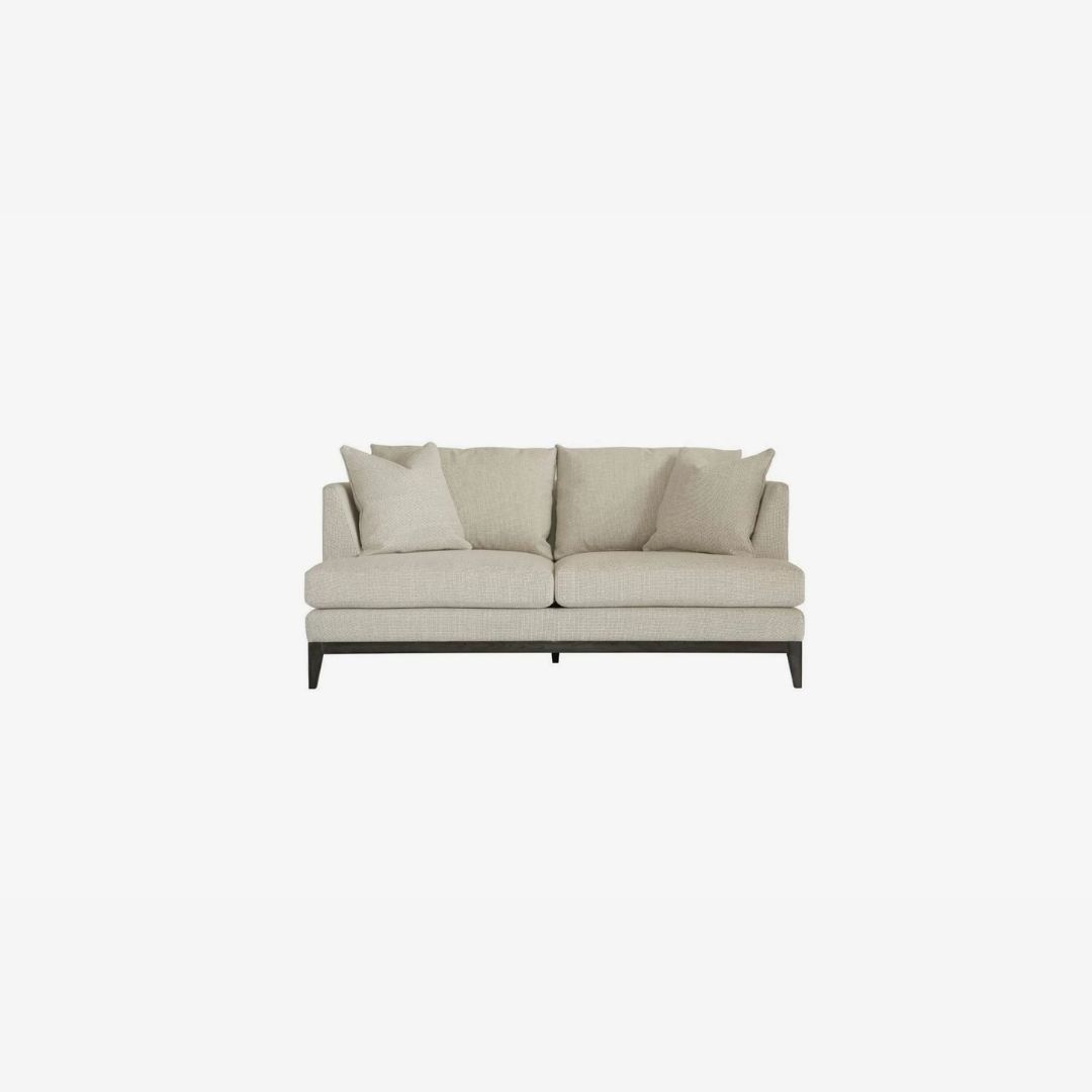 Alexander Compact Modern 2 Seater Sofa in Beige Colour