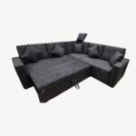 Zunto Convertible Sofa Cum Bed with Storage in Dark Gray